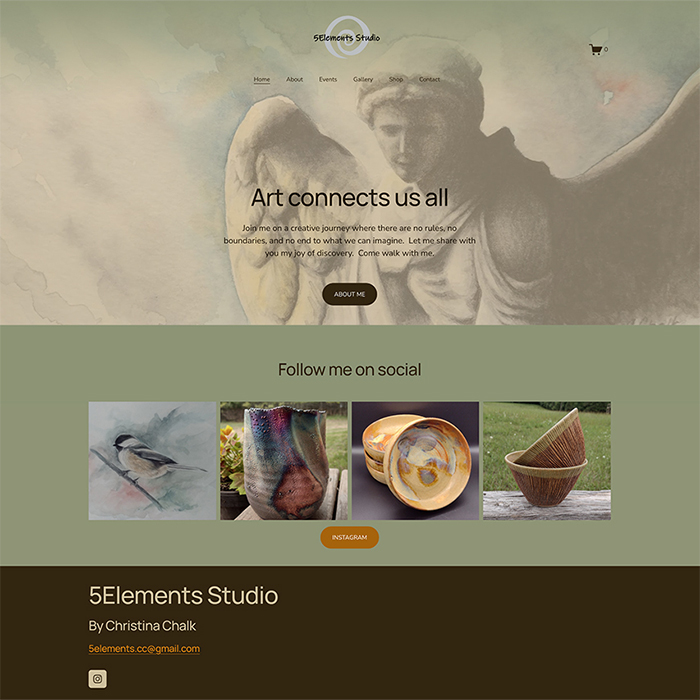 5 Elements Studio - Client Website