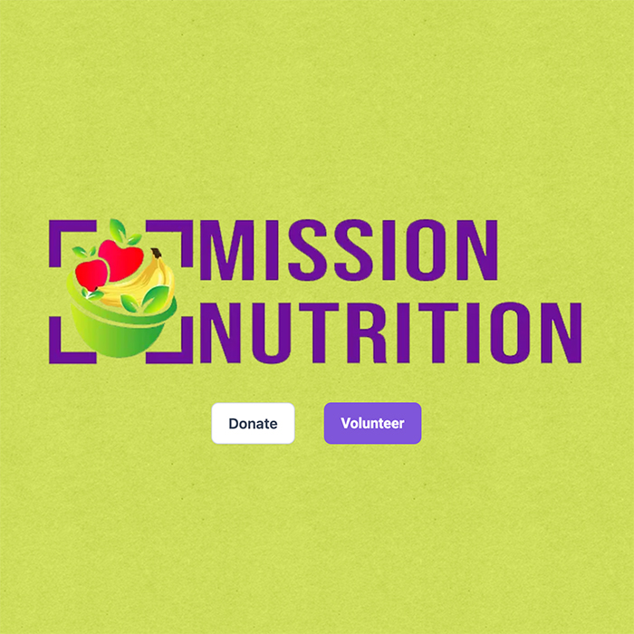 Mission Nutrition Food Pantry - Web Redesign