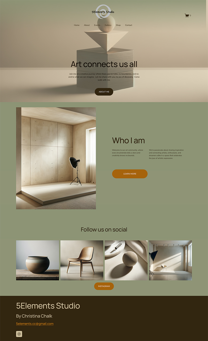 Wireframe - Home page