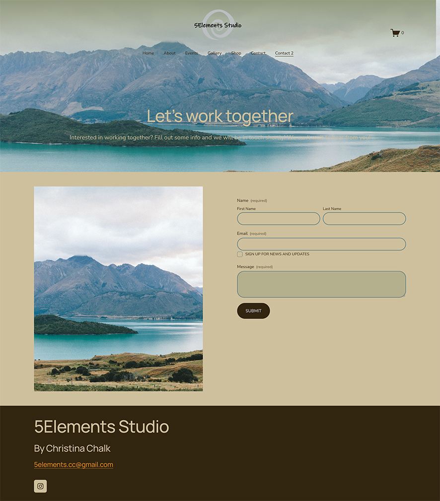 Wireframe - Contact Page