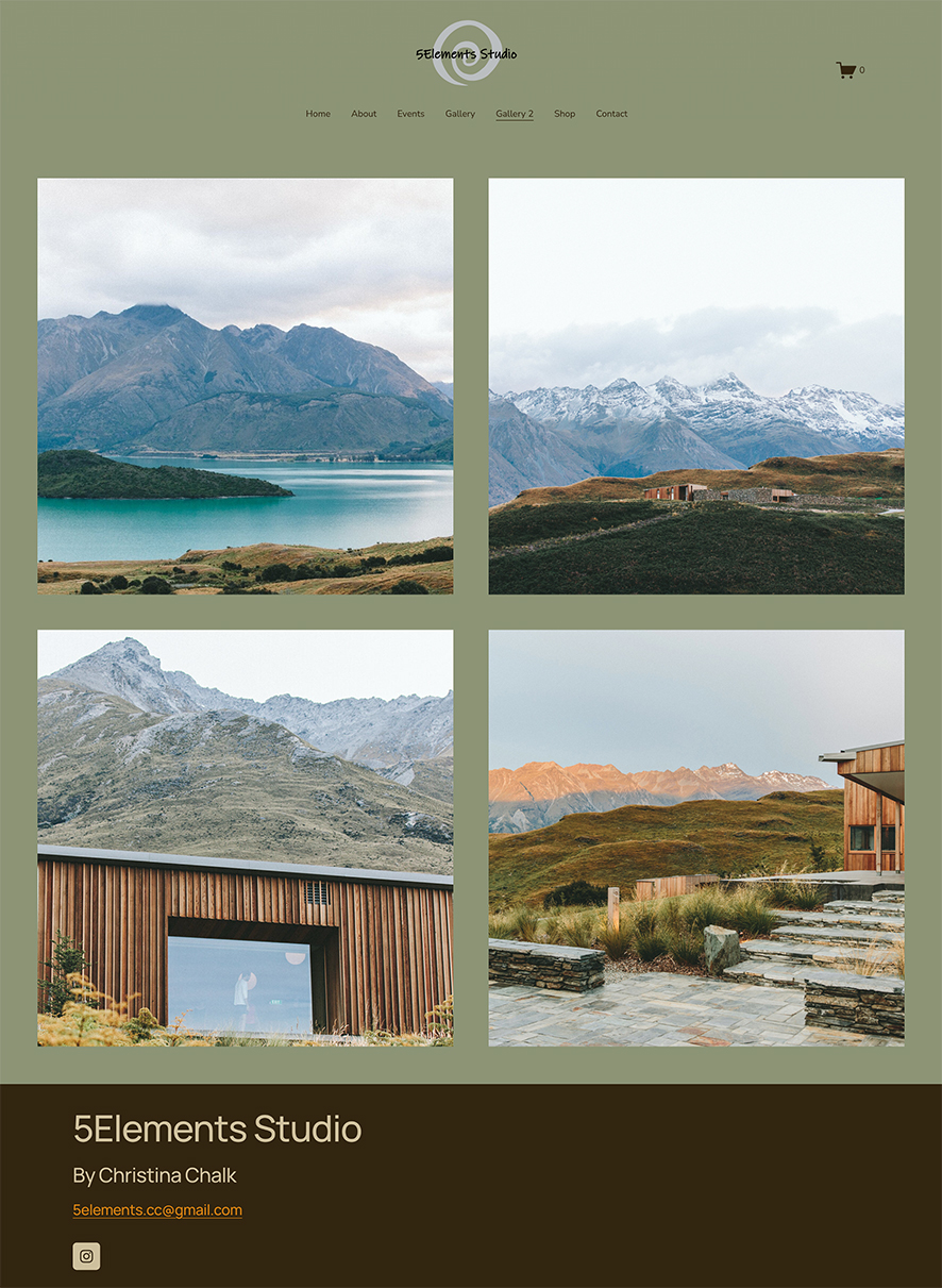 Wireframe - Gallery page