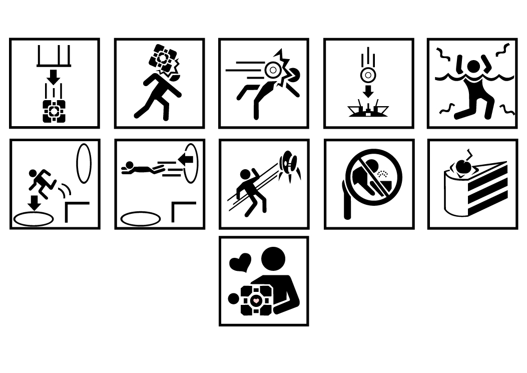 Portal Warning Signs by eefi